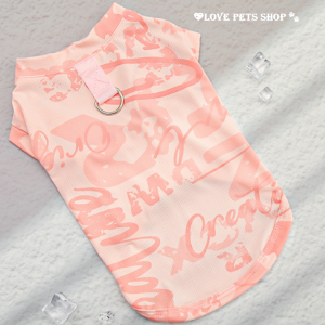 Áo ba lỗ cho Chó Mèo bằng vải thun lạnh kèm khoen móc (mẫu mới) - Love pets shop