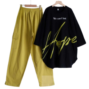 Oneset Jumbo Wanita Kekinian Hope Set Katun Combed 24s M L XL XXL 3XL Setelan Cargo Viral Adem COD