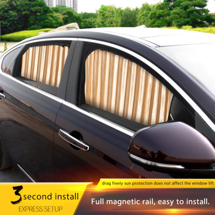 KSL adsorption car sun shade curtain UV protection sun