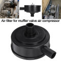 Air Compressor Filter Male Thread Black Plastic. 