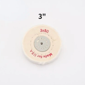 4mm Inner Hole Cotton White Cloth Wheel / Jewelry Polishing Cloth Wheel / Mirror Polishing Wheel / Flannelette Wheel Fine Cotton Buffing Cleaning Polish Polishing Bench Grinder Buffer Mata Kain Polish