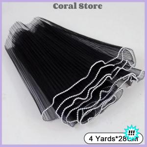 【Coral】💖【HOT SALE】🎈🎈 Packaging Material Supplies 28X400cm Flower Wrapping Paper Wave Yarn Lace Mesh Florist Bouquet Party Valentine Gift