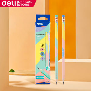 Deli 12Pcs/Box HB Pencil With Eraser Pencil Set Student Stationery School Supllies EU54800