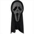 Topeng Seram Halloween Krystal Glitter Skull Scary Mask Pesta Cosplay Topeng Tengkorak Ghost. 
