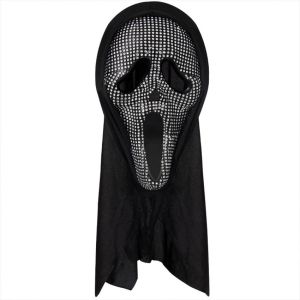 Topeng Seram Halloween Krystal Glitter Skull Scary Mask Pesta Cosplay Topeng Tengkorak Ghost