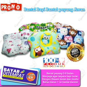 Bantal Bayi Anti Peyang Bantal Awan Motif Boy & Girl- Baby Cloud Pillow -Vegasus Store (COD)