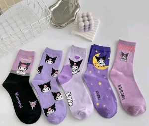 3 pasang kaos kaki anak perempuan sd tk / kaos kaki anak sekolah karakter