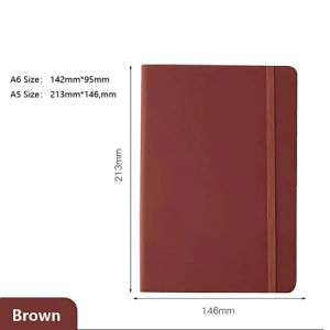 BUY 1 TAKE 2 Hardcover A5 A6 Notebook 160 Pages Thick Paper Lined Journal with Elastic Strap School