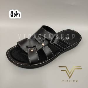 VIDVIEW !!ลดสนั่น!! รองเท้าแตะชาย Adda 93H20 แบบสวม ไซส์ 40-44 ทรงสุภาพ ปรับสายได้ รองเท้าแฟชั่นชาย รองเท้าผู้ชาย