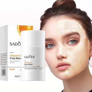 【Super low price】SADOER Vitamin C Solid Facial Mask Clay Mud Masks Stick Pore Cleaning Remove Blackhead Oil Control Moisturizing Clay Face Mask
