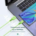 TOPK AN84 Kabel Micro USB untuk Charger dan Data Fast Charging 3A 1 Meter Quick Charge QC 3.0. 
