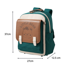 Balo học sinh tiểu học Worms home balo cao cấp chống gù balo siêu nhẹ chống nước nhiều ngăn - KimChi Kids - S0050 xanh