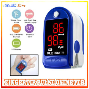 Portable LED Display Fingertip Pulse Oximeter with Heart Rate & Blood Oxygen Saturation Monitoring - Single Item