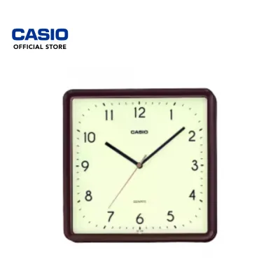 Casio IQ-152-5 Brown Square Wall Clock