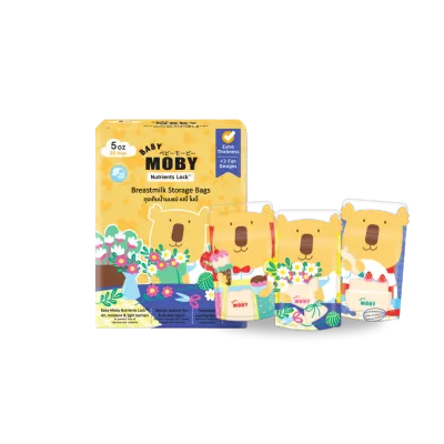 BABY MOBY BREASTMILK STORAGE BAGS 150ml / 5oz (30 bags)