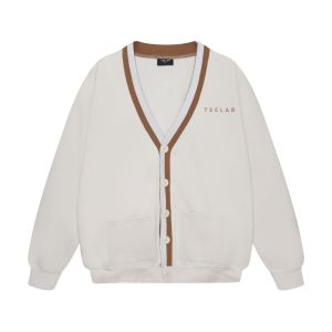 Áo Khoác Cardigan logo Teelab Basic nam nữ phong cách Hàn Quốc