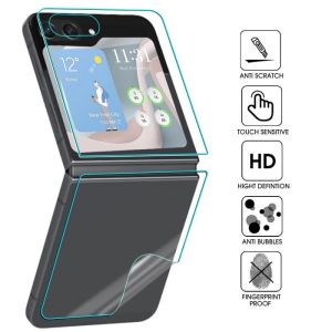 CLEAR / MATTE Back Hydrogel Samsung Z Flip6 Z Flip5 Z Flip 4 Z Flip3 Z Flip2 Z Flip1 Anti Gores Hidrogel Belakang Skin Garskin Stiker Gel Transparan Bening Glossy/A-Glare Doff Gelap Hitam Pelindung Full Cover Case Screen Protect ZFlip Flip 6 5 4 3 5G