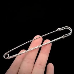5PCS Rhinestone Safety Pin Brooch Set Clothing Fixing Pin Scarf Shawl Accessory