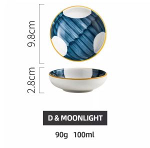 [LOCAL SELLER] Japanese Style Kitchen Ceramic Dish Assorted Seasoning Mini Plate Dipping Sauce Vinegar Bowl Japanese Creative Tableware Home Dish Dinner Snack plate