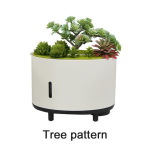 JF Simulated plant Bluetooth music flame aroma humidifier USB intelligent remote control diffuser