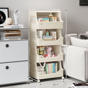 มองเห็นตะกร้าผ้าหลายชั้นพร้อมราวแขวนชั้นเก็บของอเนกประสงค์พร้อมลูกรอกตะกร้าซักผ้าในห้องน้ำห้องนั่งเล่นชั้นเก็บของพับได้ของเล่นของชำร่วยรถเข็นเก็บของในครัวเรือน