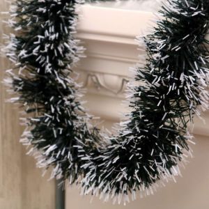 ZSDN MALL 3D Đồ trang trí bằng giấy kim loại sáng bóng Twist Tự làm Đồ trang trí cây thông Noel Nhẹ Tranh treo tường Giấy gói quà Giáng sinh sọc nhiều màu Thanh ray gắn tường