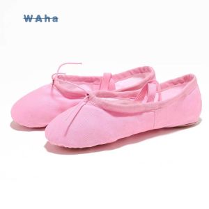 🩰รองเท้าบัลเลต์ 🩰ballet shoes kids รองเท้าเต้นรำพื้นนิ่ม รองเท้าฝึกบัลเล่ต์ รองเท้ายิมนาสติก รองเท้าผ้าใบสำหรับเด็กและผู้ใหญ่ รองเท้าฝึกบัลเล่ต์สำหรับผู้หญิง