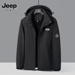 เสื้อแจ็กเก็ตผู้ชายลาย JEEP SPIRITแจ็กเก็ตวิ่งกลางแจ้งหนาและกันน้ำแจ็คเก็ตผ้าฝ้ายฤดูใบไม้ร่วงและฤดูหนาว
