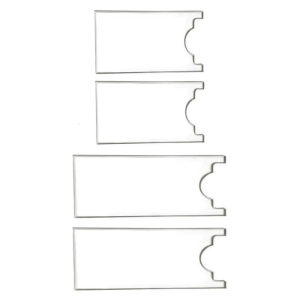 Bed Spacer Guards 2Pcs Set Wall Acrylic Material Home