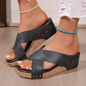 [Free Shipping] Plus-Size Wedge Sandals For Women New Summer Styles Lightweight And Suitable For Outdoor Wear Available In Stock