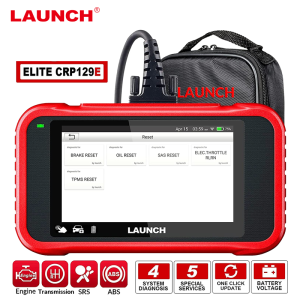 LAUNCH X431 CRP129E OBD2 EOBD Auto Code Reader Car Scanner Support Engine ABS SRS AT +Brake Oil SAS ETS TMPS Reset PK CRP123E Creader VIII