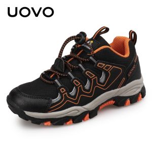 Kids Hiking Shoes 27-40 Anti-Skid Cool Oxford Fabric Water-Repellent Lively Boys Breathable Outdoor Sports Walking Casual Shoes Convenient Children Sneakers Wearable Fashion Kindergarten Teenagers Footwear Youngsters Primary School Students Climbing Boots