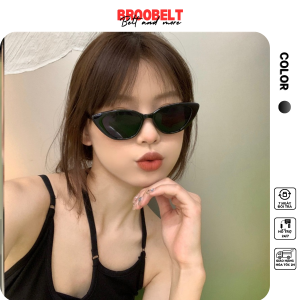 Kính râm mắt mèo nữ màu đen sang chảnh kính mát thời trang chống tia UV hottrend
