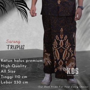 Eksklusif SARUNG Pria Batik Trupus Terbaru Bahan Katun Sragenan RENJANA Solo Kualitas High Quality