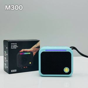 ลำโพงบลูทูธ ไร้สาย M300mini กำลังขับ8W รองรับ USB TF ปรับ-ปิดไฟได้ มีซับเบส ลำโพงไร้สาย เชื่อม2เครื่องได้ ลำโพงเล็ก