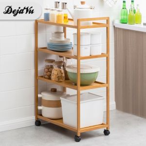 COD Dejavu Rak Dapur Tingkat Susun Rak Kayu Serbaguna Rak Bumbu Dapur Rak Panci Susun Rak Kamar Mandi Balkon HRK505