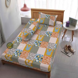 Sprei single 120x200x15 dan 90x200x15 aesthetic kotak seprai minimalis sudut karet