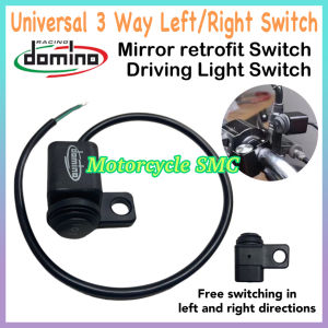Domino Mini Driving Light Switch Rear View Mirror Installation Universal 3 Way Push On Off On Left/Right Retrofit Switch
