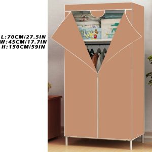 Lemari Pakaian Kain Portable Jumbo Multifungsi Laci tiga Lemari kain Kasar Dan Tahan Lama COD