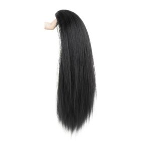 JON09 False Short Straight Ponytail Invisible Synthetic Pony Tail Hairpiece Hair Accessories Soft Claw Clip Ponytail Women