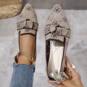 Free Shipping New Spring Collection: Stylish Large-Size Pointed-Toe Flat-Soled Slip-On Casual Shoes For Women