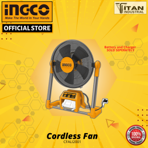 INGCO Cordless Fan 20v CFALI2001 ( BATTERY AND CHARGER NOT INCLUDED ) • Tm ss