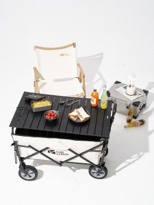 [COD][FREE SHIPPING]Camping Trolley Outdoor Wagon Folding Cart Large Capacity Wagon Portable Luggage Handle Travel Shopping MOBI GARDEN