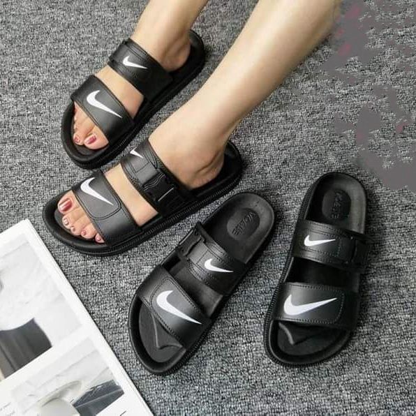 Nike 2 cheap strap slippers