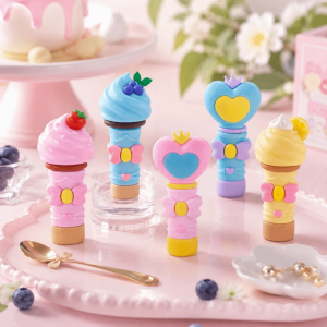 CHICSTOP Ice Cream Shape Perfume Refill Bottle Heart Bow 5ml Spray Bottle Sweet Refillable Fragrance Bottle Travel