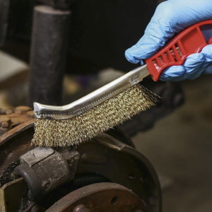 Sikat Baja Sisir Kawat Bengkok Kuningan Wire Brush Sikat Kawat Kuningan Baja Model Golok Pisau Wire Brush