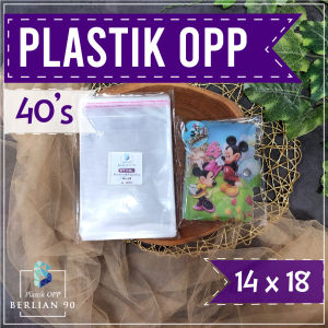 14x18 cm Plastik Opp 40s micron isi 100 lembar