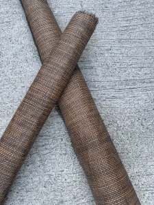 Synthetic Rattan Solihiya Weave - Square Mesh Pattern in Antique Brown color