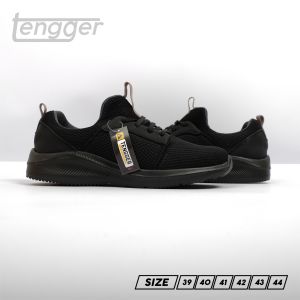 SEPATU SPORT RUNNING - SEPATU SEKOLAH TERBARU 2021 - SEPATU KERJA - SEPATU GUNUNG - CASUALS - FULL HITAM