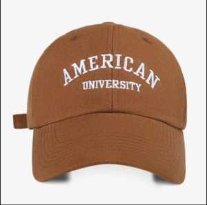 New Promo Topi Baseball Klip Besi Belakang Bahan Lembut Bordir American University Bayar Ditempat [COD]